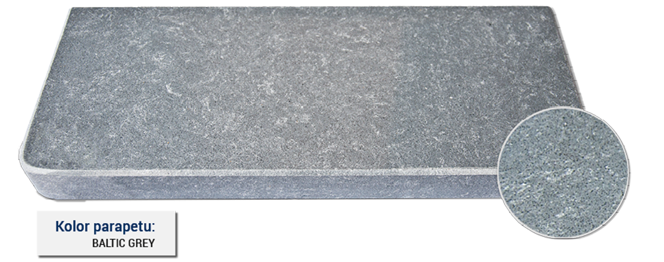 parapet w kolorze baltic grey