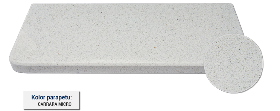 parapet w kolorze carrara micro